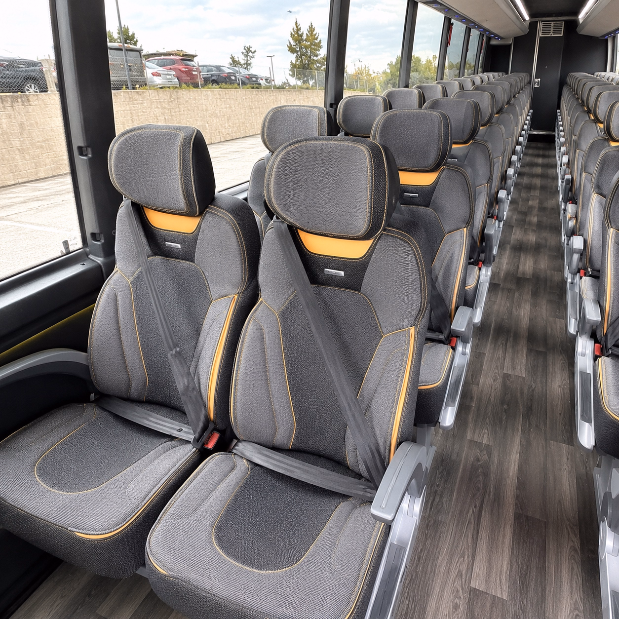 woodland long distance charter bus rental